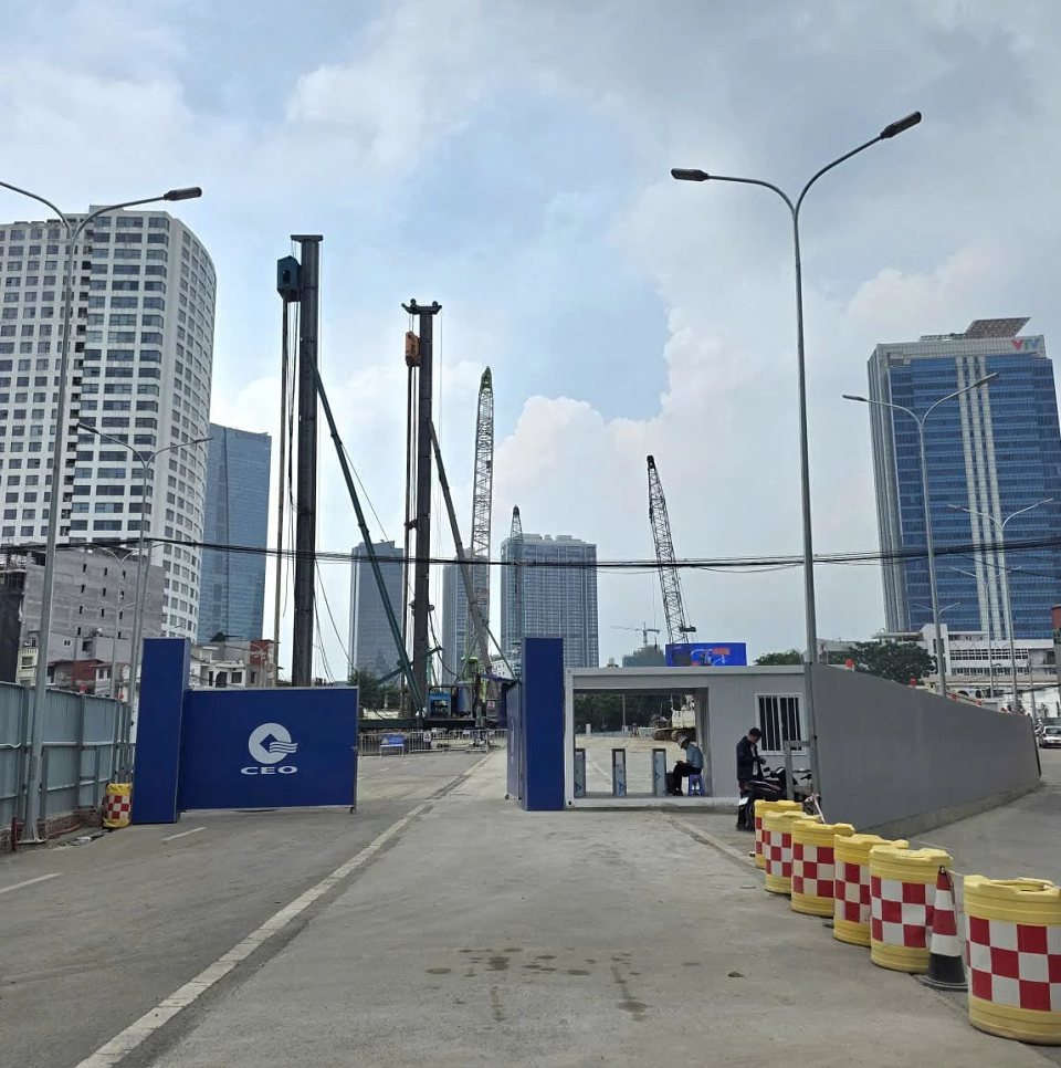 thi công nhà ga tuyến đường sắt số 5